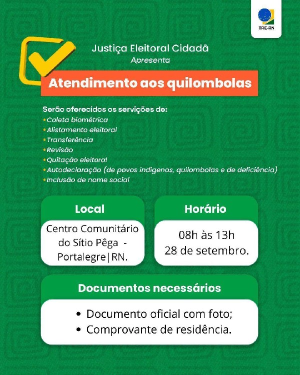 JUSTIÇA ELEITORAL CIDADÃ NO SÍTIO PÊGA