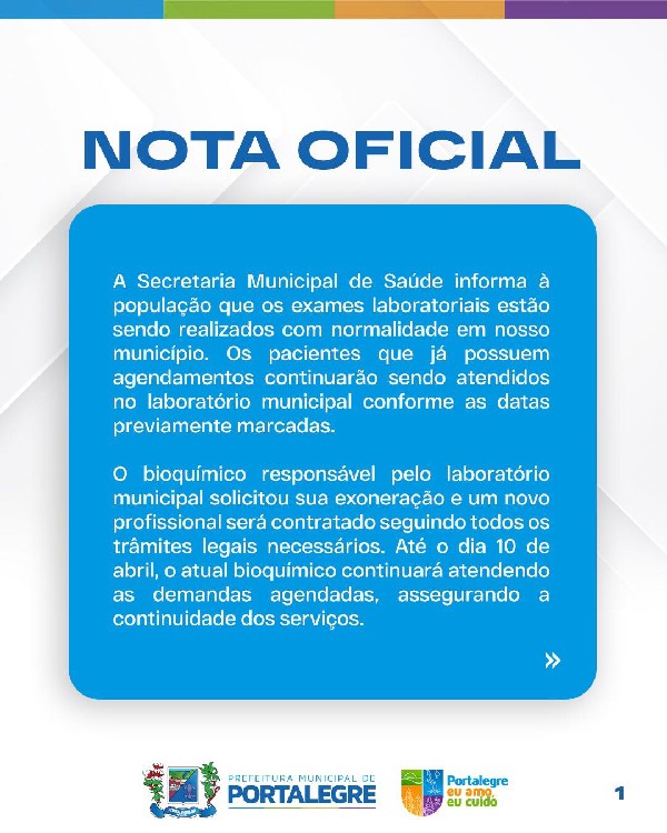 NOTA OFICIAL