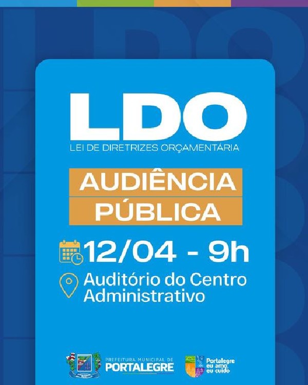 AUDIÊNCIA PÚBLICA - LDO